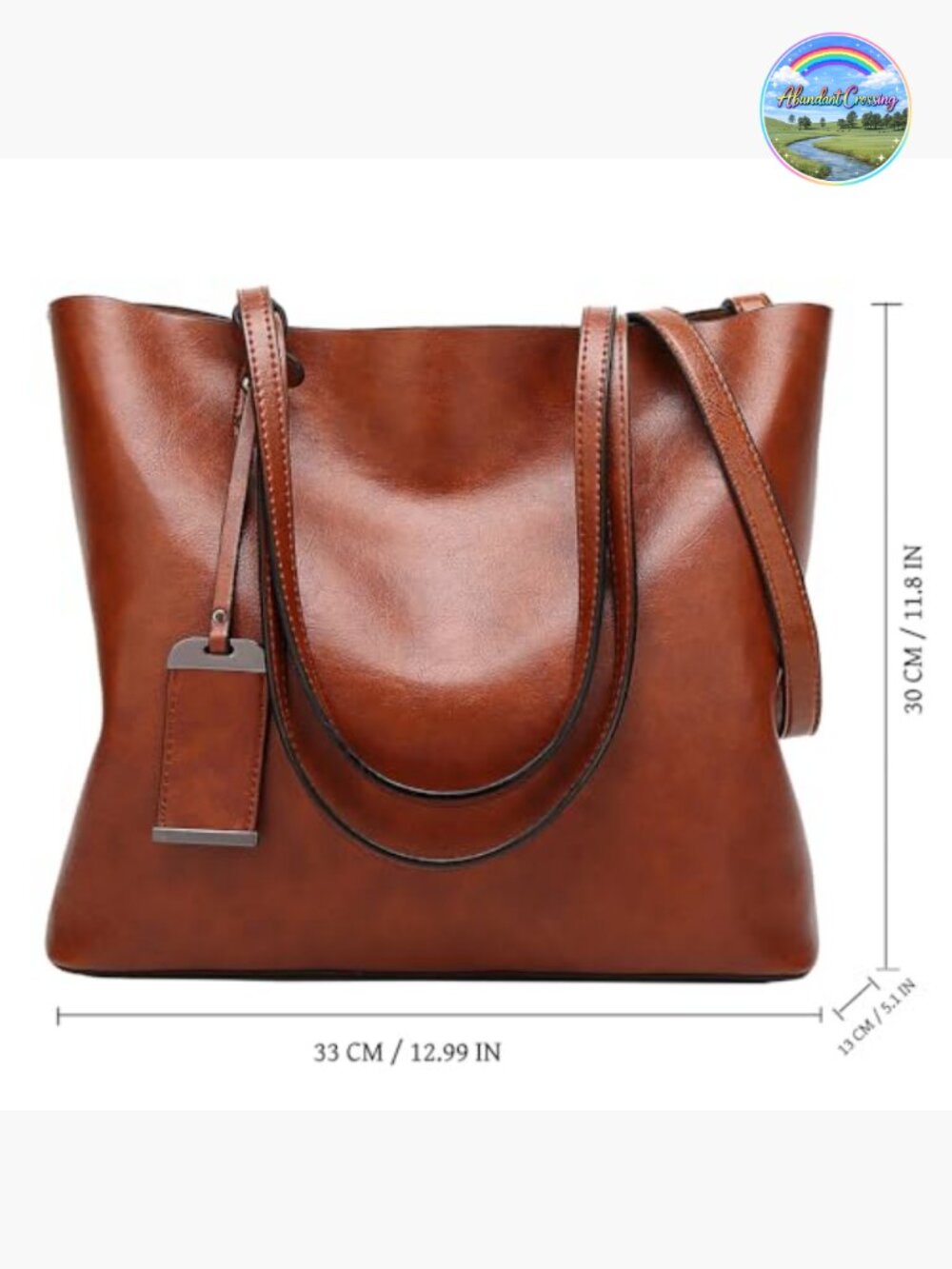 Women Faux Leather Satchel Tote Bag Shoulder Crossbody Purse - Picture 3 of 6